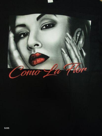 Selena Como La Flor Mexican Hispanic Screen Printed T-Shirts image