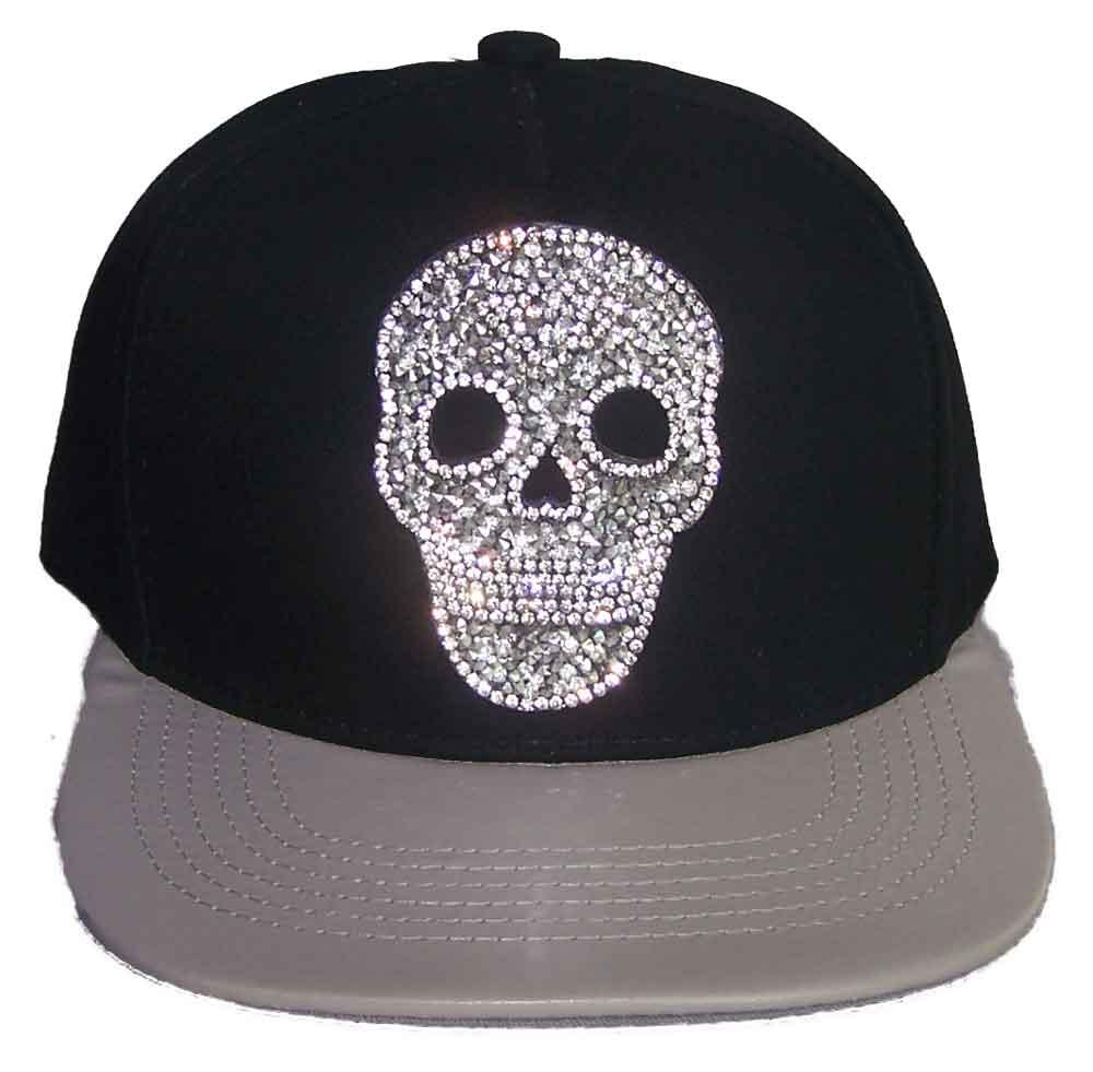 "Skull" Rhinestones Baseball Caps image