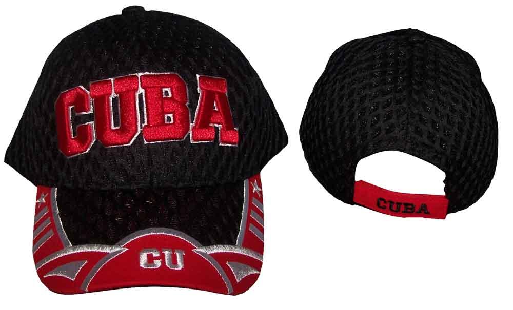 "CUBA"  Country  Embroidered Baseball Caps image