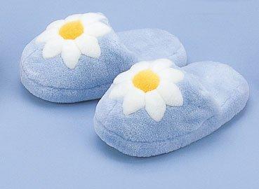 Girls Plush Slippers - Daisy Flower image