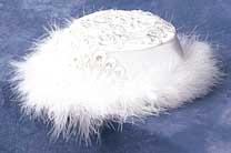 Christening Hats  For Girls - With Fur Lining image
