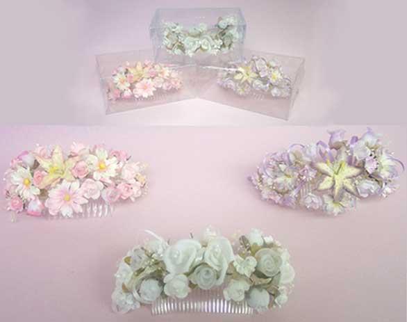 Hair Accessories Floral  Hairpieces  With  Comb  - Size: Large image