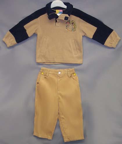 Boys 2Pc Polar Fleece/Corduroy Sets - Sizes: Infant ( # 21432B) image