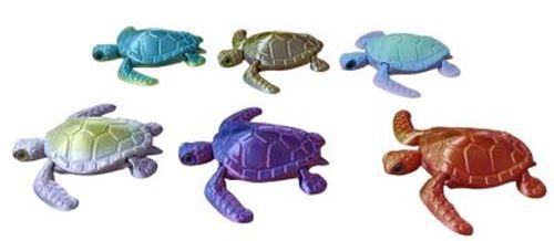 3D Printed Articulated 4" Turtle Colored Eyes Novelty Assorted (3D-TURTEYE) image