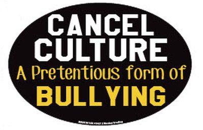 Magnet Oval Cancel Culture A Pretentious Form Of Bullying (MG-8008) image