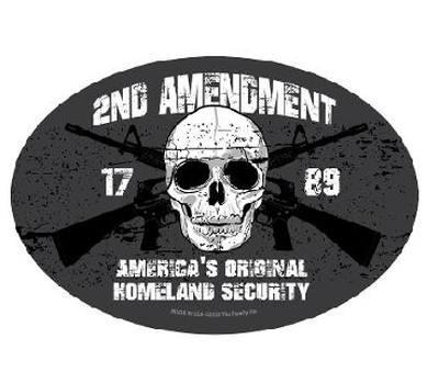 Magnet 4 x 6 Oval  2nd Amendment Homeland Security (MG-808) image