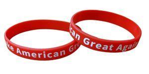 Silicone Bracelet Trump Red Make American Great Again Misprint (TRBR-012) image