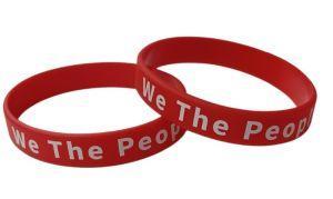 Trump Silicone Bracelet Red - We the People (TRBR-010) image
