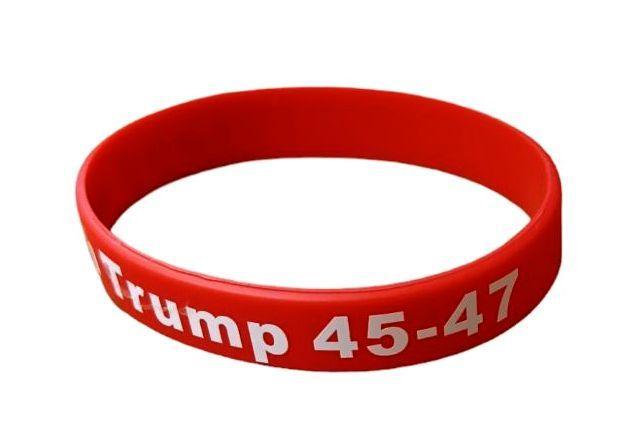 Silicone Bracelet Stand With Trump 45 - 47 (TRBR-007) image