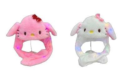 Moving Ears Light Up Kitty Assortment Pink & White (LH-KITTY402-9) image