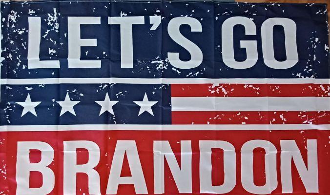 3 X 5 Flag Let's Go Brandon Distressed Look (LGB-90070) image
