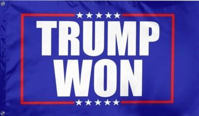3 X 5 Trump Flag -Trump Won (TRF-90 - 2605) image
