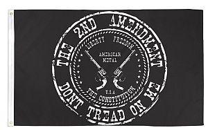 3 X 5 Flag Black 2nd Amendment (FLG-56) image