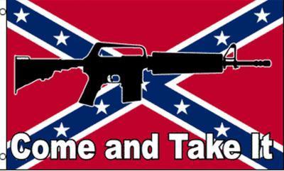 3 X 5 Come and Take It Confederate Flag (FLG-523) image