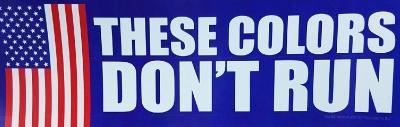 Bumper Sticker These Colors Don't Run (BS-265) image