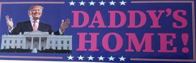 Trump Bumper Sticker Daddy's Home (BS-19) image