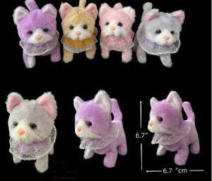 Walking Fancy Cat Battery Operated Toy 7" (WC-1820 - 1821) image