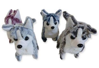 Walking Dog Battery Operated Barking Huskie 7" Tall (WD-1852) image