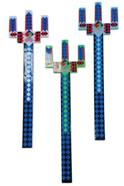 LED 22" Pixel Minecraft Style Trident - Lights and Sounds (LS-91033) image