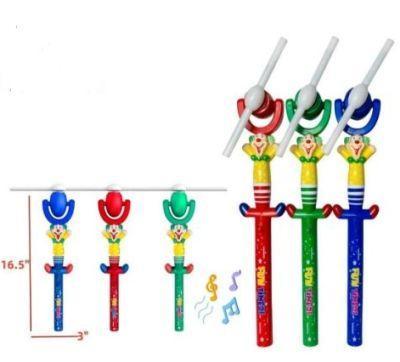 LED Clown Windmill 16.5" Lights & Music (LU-8152) image