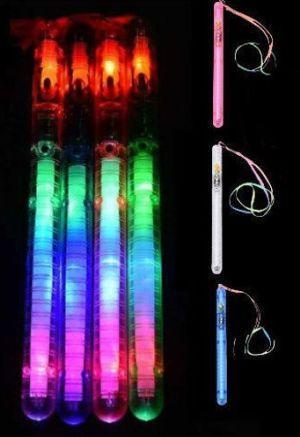LED 8" Light Stick Multi Light Patterns Necklace (LS-401) image