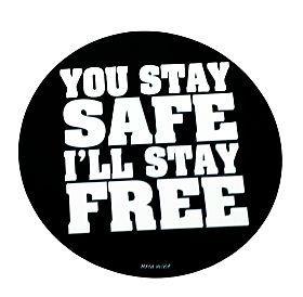 Magnet Round You Stay Safe (MG-396) image