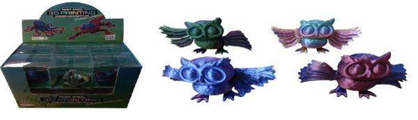 3D Printed Articulated 3 X 4 Owl Toy Novelty (3D-T3D859) image