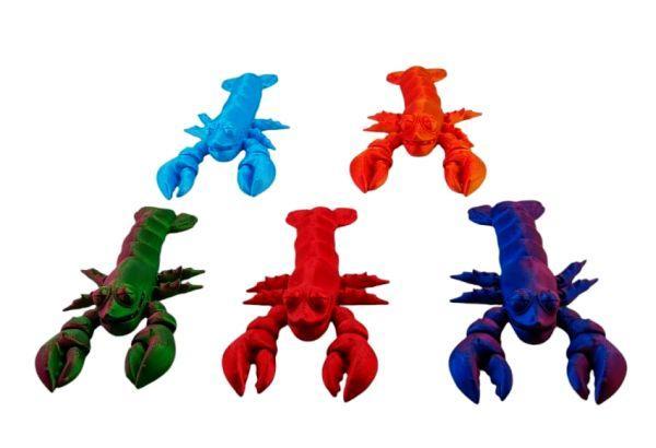 3D Printed Articulated 6" Lobster Toy Novelty Assorted (3D-D751119) image