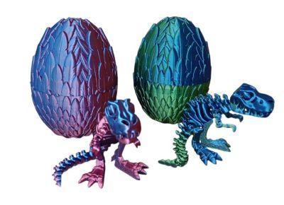 3D Printed Articulated T-Rex in Egg 4" (3D-B5) image