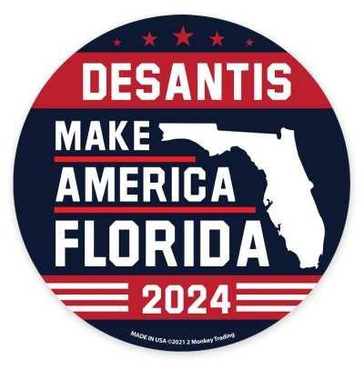 Magnet Round DeSantis Make America Florida (MG-8101) image