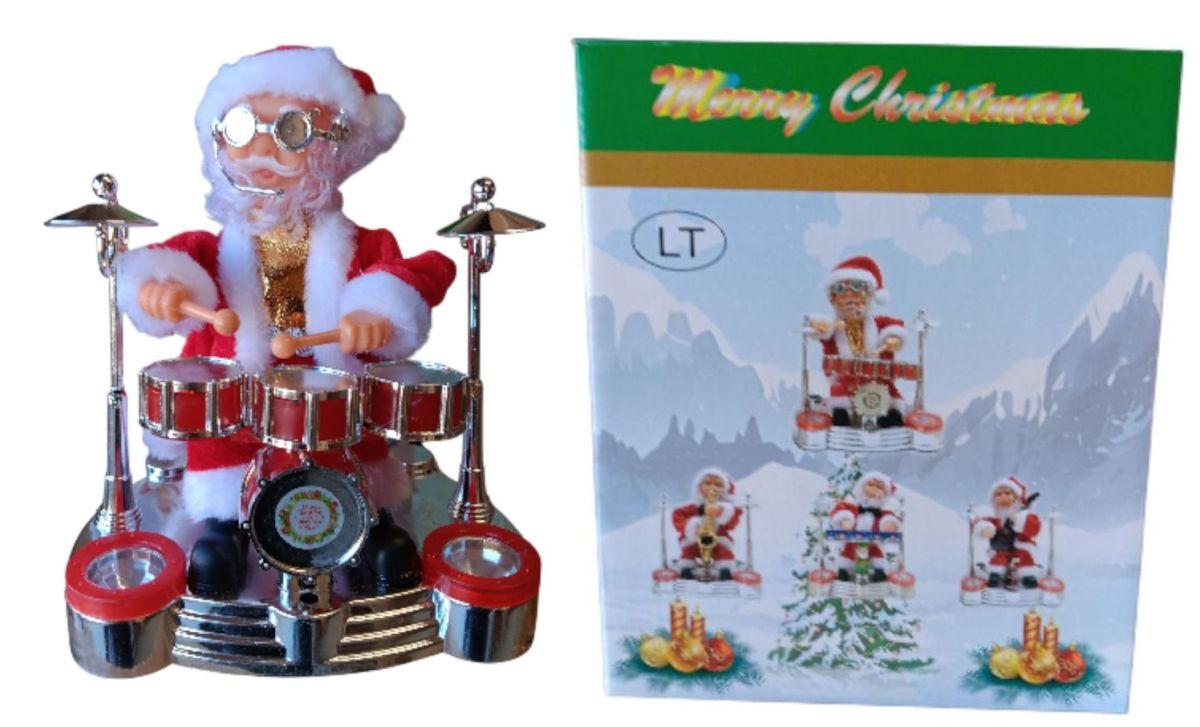 Musical Santa Novelty Santa Playing Drums image