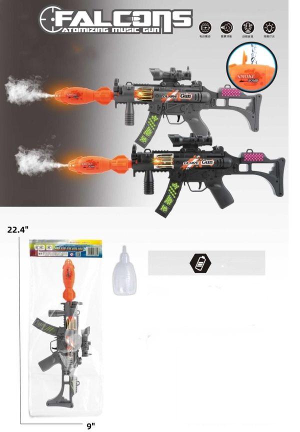 Battery Operated Smoking Gun with Spray Lights and Sound (2330) image