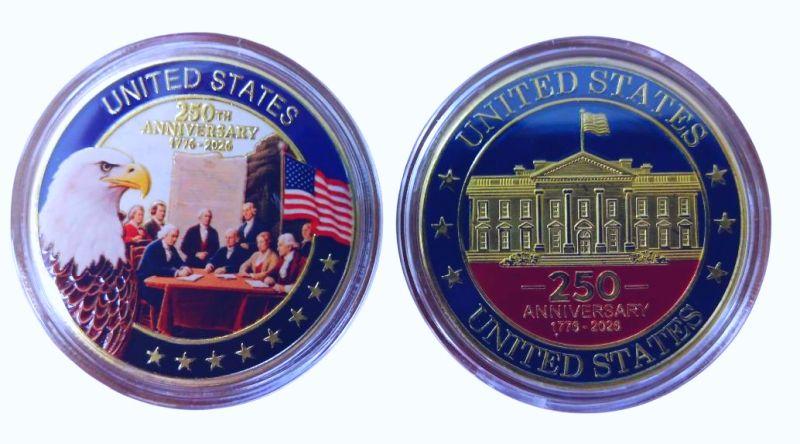 250th Anniversary of the USA Coin Full Color image