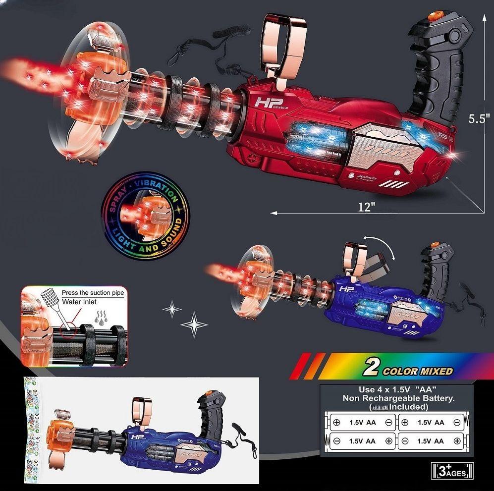 Battery Operated Smoking Gatling Gun Lights and Sound - Spray Effect (2718) OUT OF STOCK image
