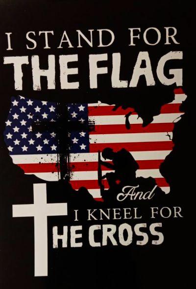 3.5 X 5 Sticker I Stand For The Flag (TRST-10) image