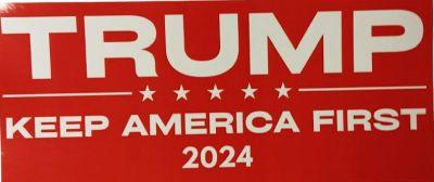 Trump 3 X 8 Sticker Keep America First (TRST-12) image