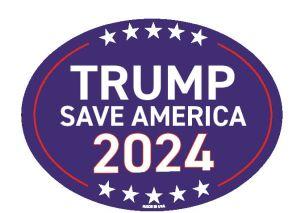 Magnet - Oval Trump Save America (TRMG-18250A) image