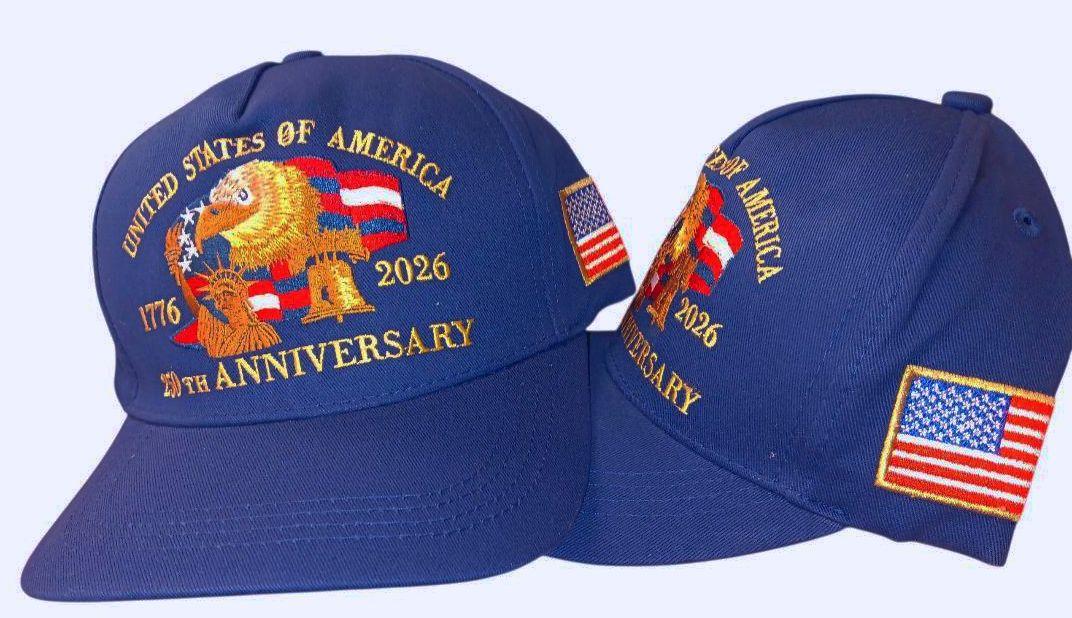 America's 250th Birthday Blue Hat Embroidered (HT-250B) OUT OF STOCK image