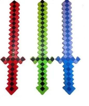 Light Up Minecraft 24" Pixel Sword With Battle Sounds (5275) image