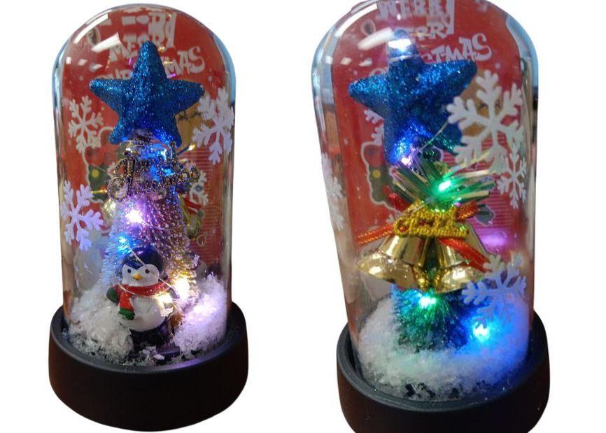 Christmas Dome Light Up Novelty Penguin (3210D) image
