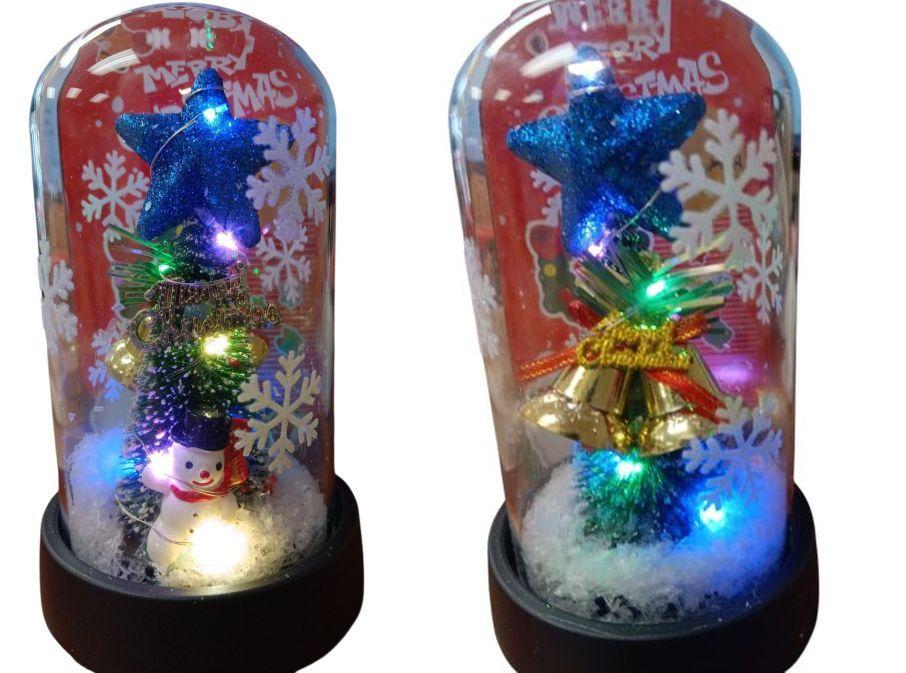 Christmas Dome Light Up Novelty Snowman (3210C) image