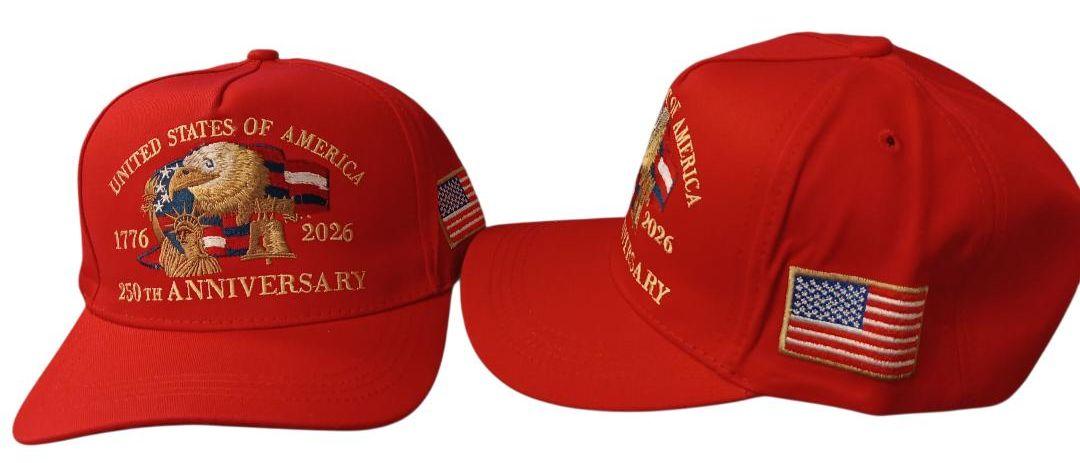 America's 250th Birthday Red Hat Embroidered (HT-250R) OUT OF STOCK image