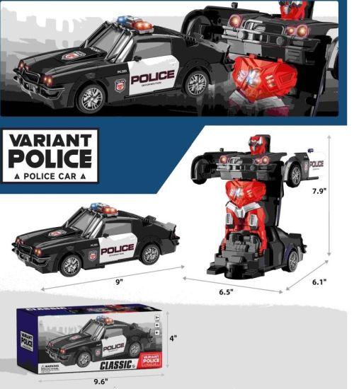 Battery Operated Bump & Go Transformer Police Car (FW338-6A) image