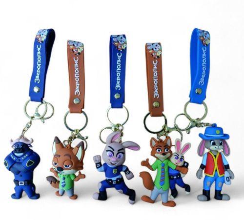 PVC Keychain 3" Zootopia Assortment Backpack Charm (KC08) image