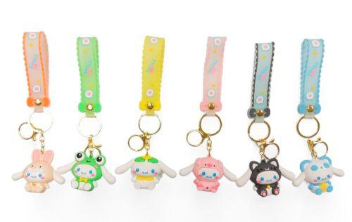 PVC Keychain 3" Hello Kitty Friends in Costume Assortment Backpack Charm (AL2804) image