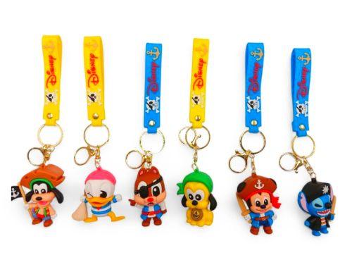 PVC Keychain 3" Disney Pirates Assortment Backpack Charm (AL8061) image