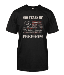 250 Years of Freedom Washington Flag T-Shirt image