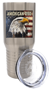 America 250 Painted Eagle Steel Tumbler image