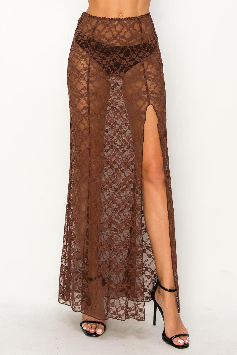MB1150 - Lace maxi skirt image