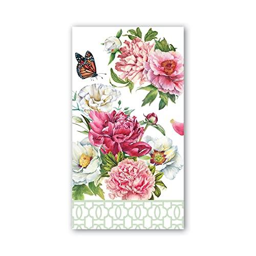 Michel Design Works Soft Triple-ply Paper Hostess Napkins, Blush Peony Themed, Perfect for Everday Use and Display, 15 Count